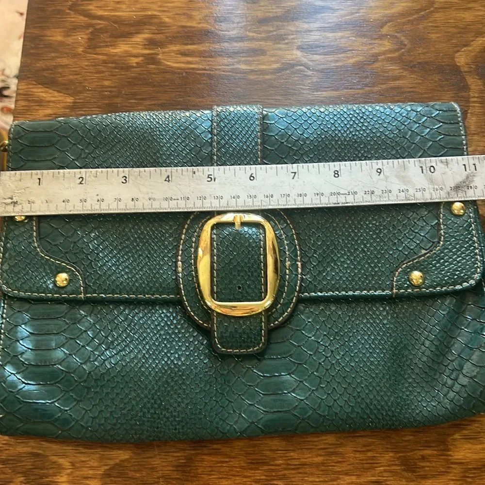 Green  clutch bag
